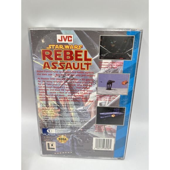 Star Wars: Rebel Assault (Sega CD, 1993) w/ Case - Picture 3 of 7